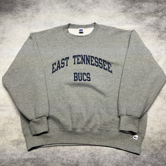 Russell Athletic Other - Vintage 90s Russell Athletic East Tennessee Bucs Sweatshirt Gray 3XL Made in USA